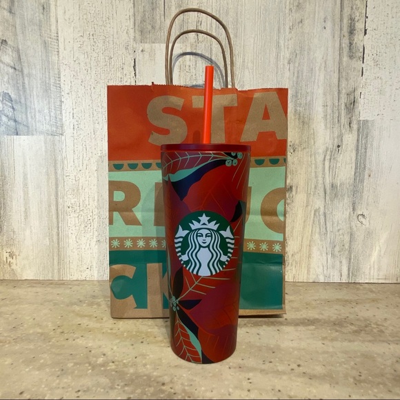 Starbucks Holiday 2020 Poinsettia S/Steel Tumbler